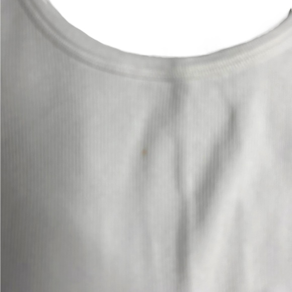 ✨EUC✨ FIVE J. Crew 100% Cotton Ribbed Stretchy Tank Tops In White Size M - Picture 12 of 14